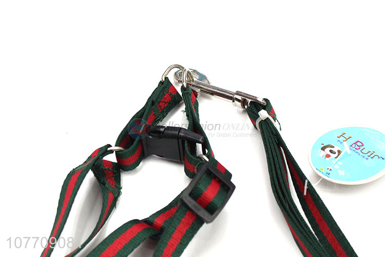 High quality multicolor dog harness vest leash Set 
