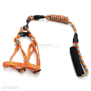 Popular product heavy duty pets dogs leash with vented vest harness