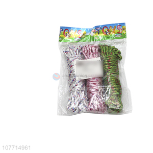 Good Price 3 Pieces Colorful Clothes Line Laundry Lines Set