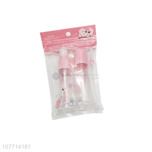 Hot Selling 2 Pieces Plastic Travel Empty Cosmetic Packaging Bottle Set