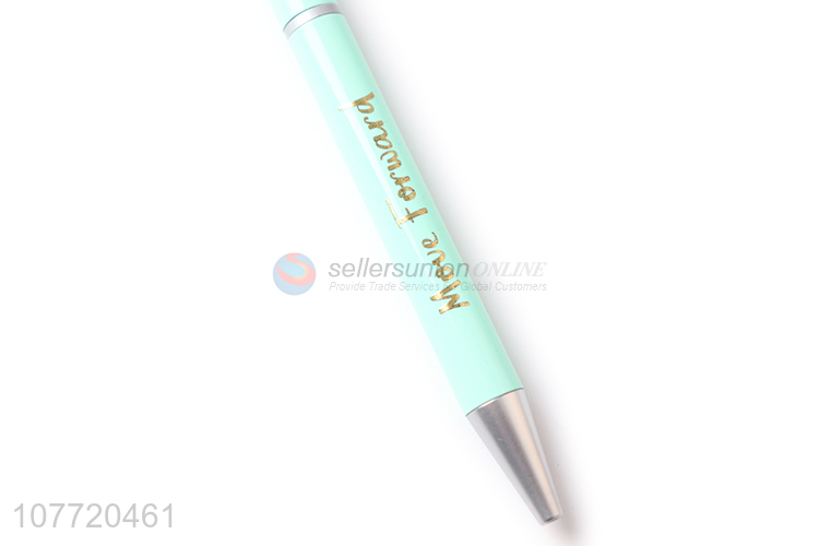 Custom logo personalized rotating metal ball pens for gift promotion