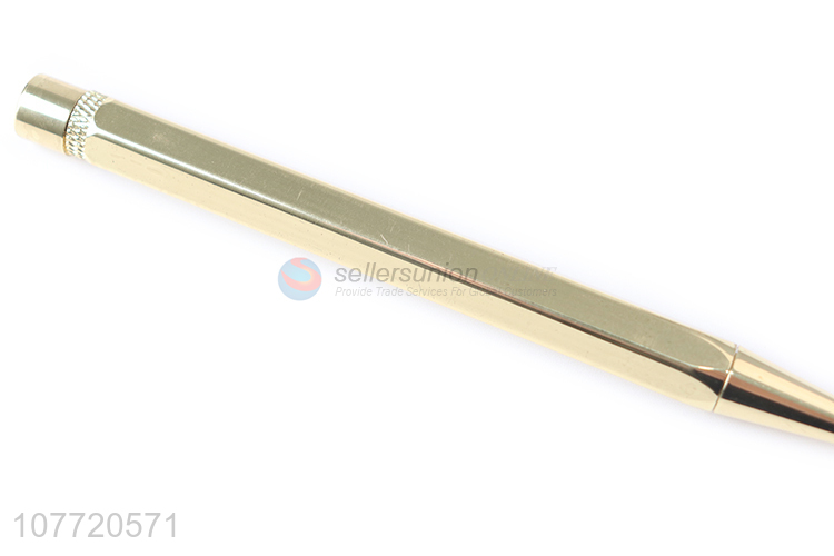 Excellent quality gold rotating heavy metal ball pens for office