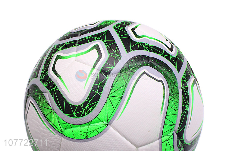New design white and green mixed color toy ball No. 5 football for boys