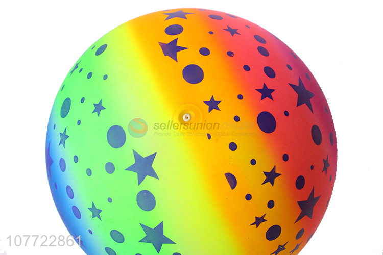 Environmental protection rainbow ball PVC ball children inflatable toy ball