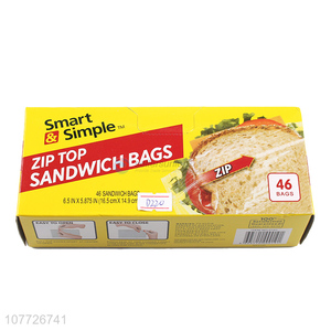 Best selling good quality reclosable sandwich bag