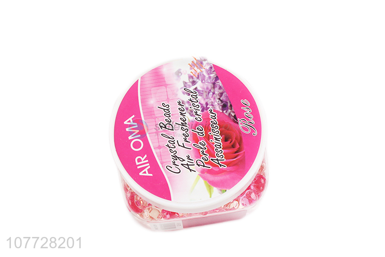 Hot selling solid crystal ball rose fragrance beads household air freshener
