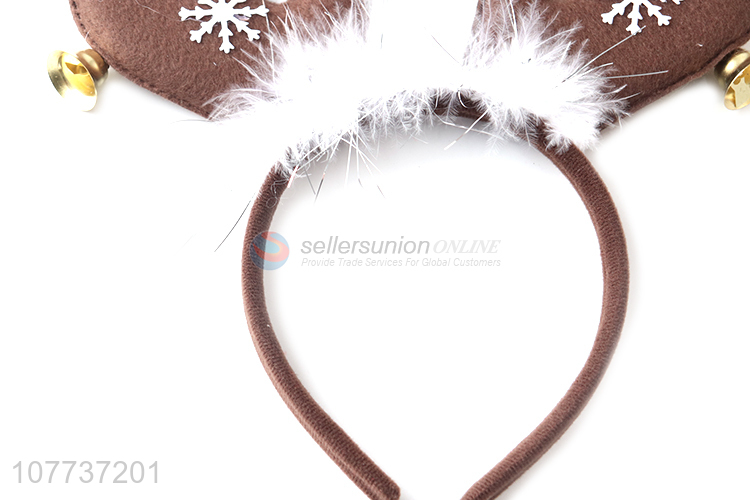 Good quality cute christmas styling headband moose horn decoration party headdress