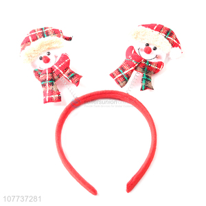 Factory direct sale Christmas winter snowman headdress party dress up headband