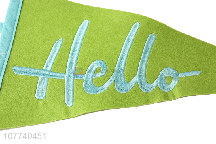 New Home Decoration Pennant Felt Printing String Flag Outdoor Decoration