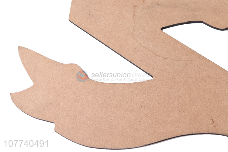 Creative design black ribbon style custom wooden decorative pendant