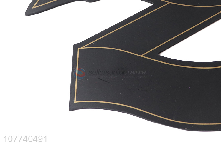 Creative design black ribbon style custom wooden decorative pendant