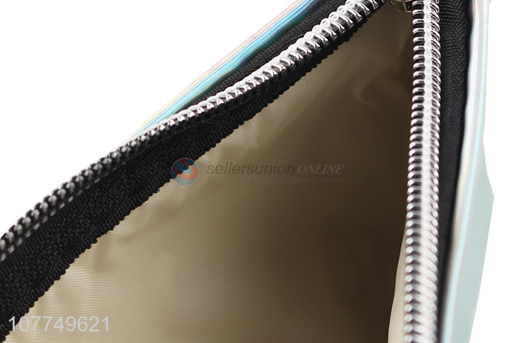 Wholesale mint green portable cosmetic handbag travel makeup bag