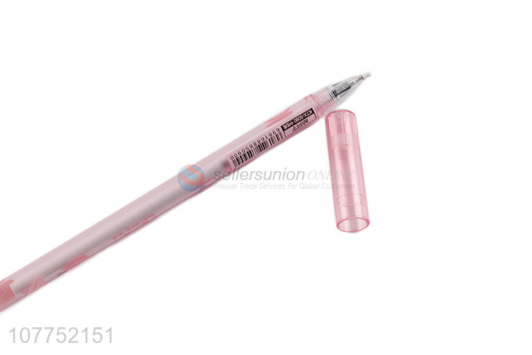 Latest products cartoon sequin plastic gel pens promotional gift