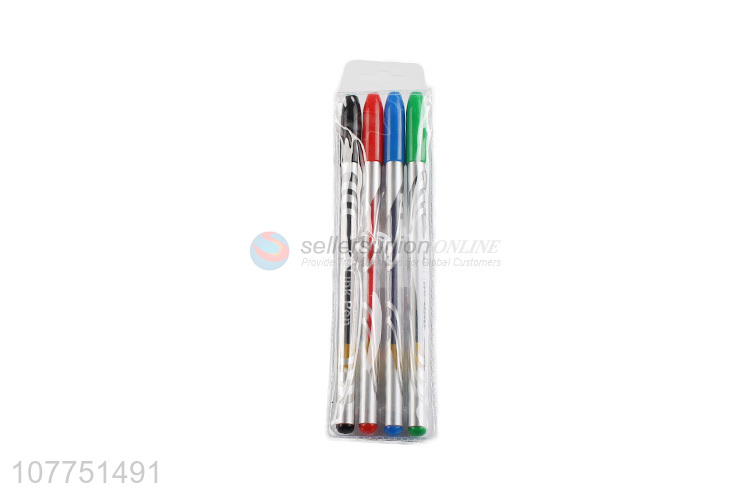 Promotional 4 colors gel ink pen multicolor gel pens for student