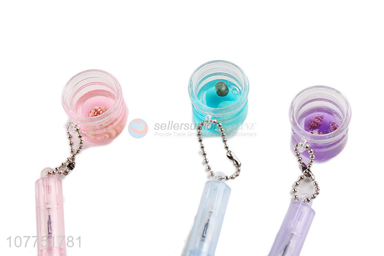 Wholesale cute candle pendant plastic gel ink pen student stationery