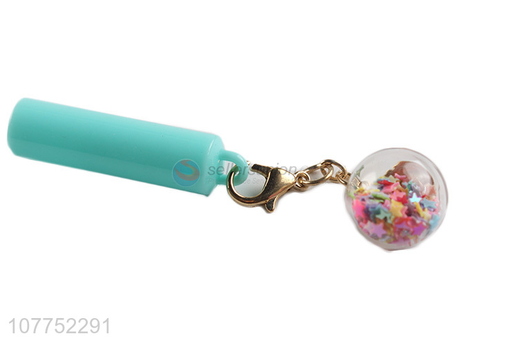 Hot sale snowball pendant gel ink pen cute sequin gel pens