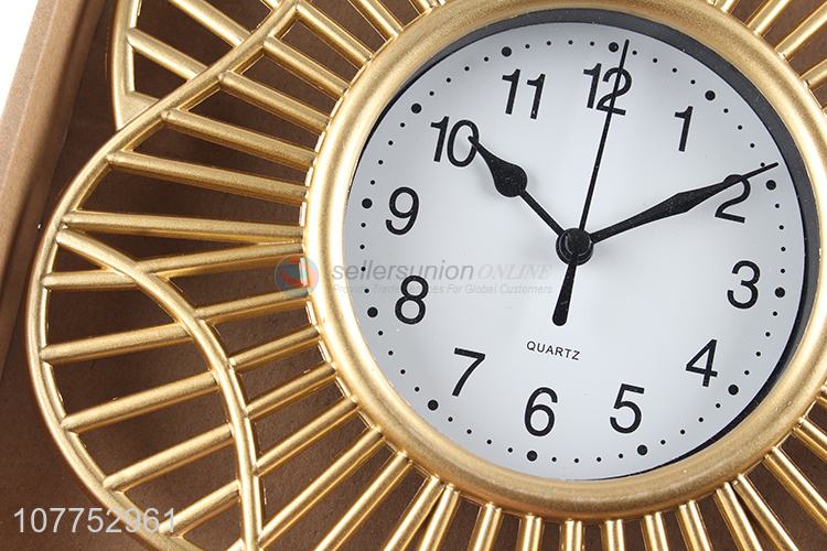Creative design art flower type clock silent quartz wall clock