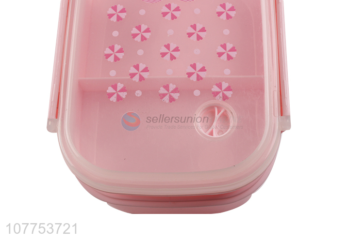 Wholesale Two Layers Plastic Lunch Box Colorful Bento Box