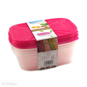 New Arrival 3 Pieces Kitchen Food Storage Preservation Box With Lids Set