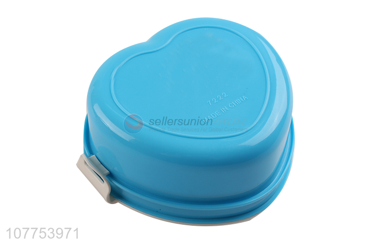 Latest Heart Shape 2 Layers Lunch Box With Fork Wholesale