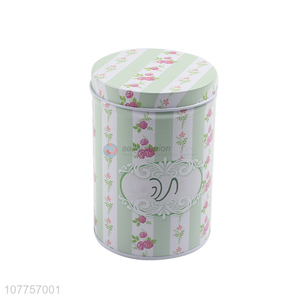 Custom Cylindrical Tin Can Fashion Storage Box For Household