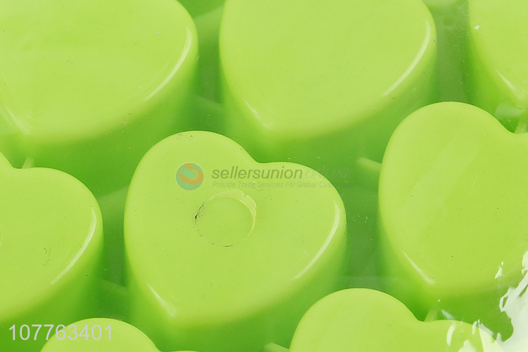 Most popular heart shape silicone ice cube tray ice block mold