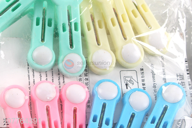 Good sale 12 pieces clothes clamps plastic clothes pegs