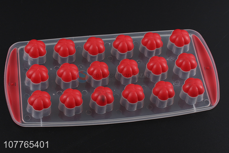 Hot sale flower shape silicone ice cube tray ice block mold