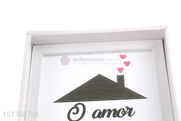 Wholesale creative wooden hanging picture frame for room decoration