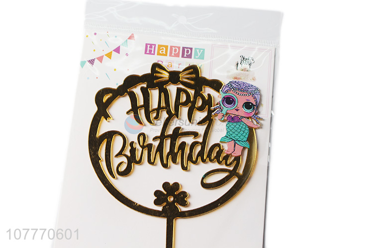 Happy birthday cake topper acrylic topper for sale