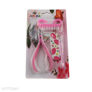 Factory price 5 pieces manicure pedicure set nail clipper nail scissors set