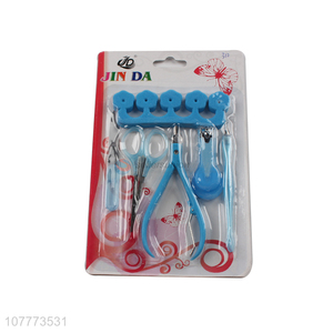 Hot selling 6 pieces manicure pedicure <em>set</em> <em>nail</em> clipper cuticle <em>scissors</em> <em>set</em>