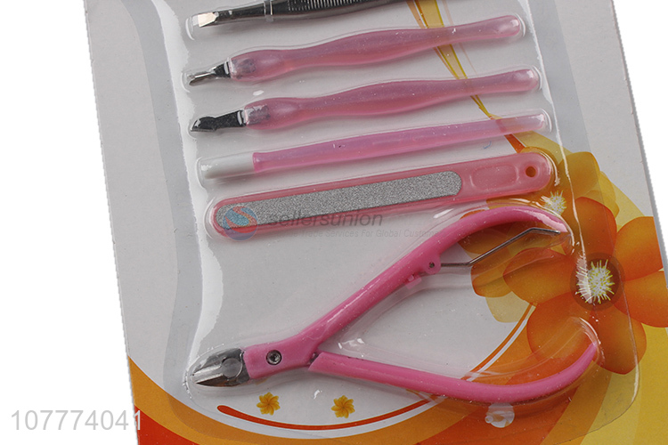 High quality 8 pieces beauty manicure set cuticle scissors nail clipper set
