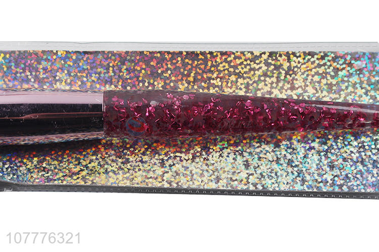 Factory wholesale crystal sequin handle soft hair loose paint