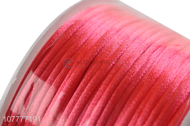 Best selling 5mm solid color polyester rope for gift wrapping