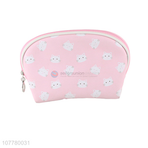 Best selling cartoon cat pvc makeup bag travel cosmetic bag