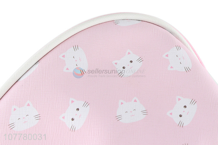 Best selling cartoon cat pvc makeup bag travel cosmetic bag