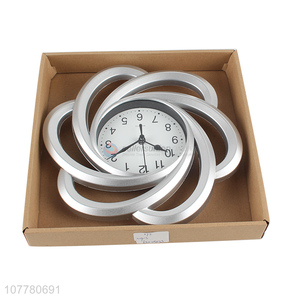 Factory price creative luxury fashionable wall clock plastic clock