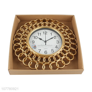 Hot selling high-end plastic wall clock hanging clock for vestibule decor