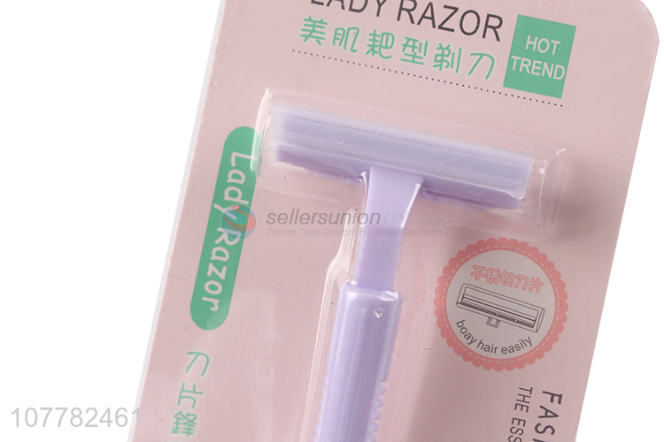 Fashion product safety lady razor with two blade