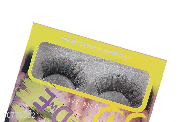 High quality silk synthetic fiber 5D flase eyelash fake eyelashes
