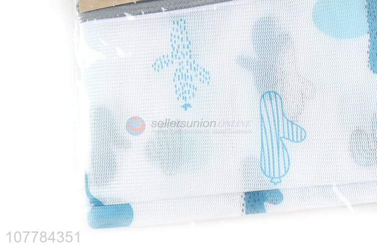 High quality light blue portable folding underwear laundry bag