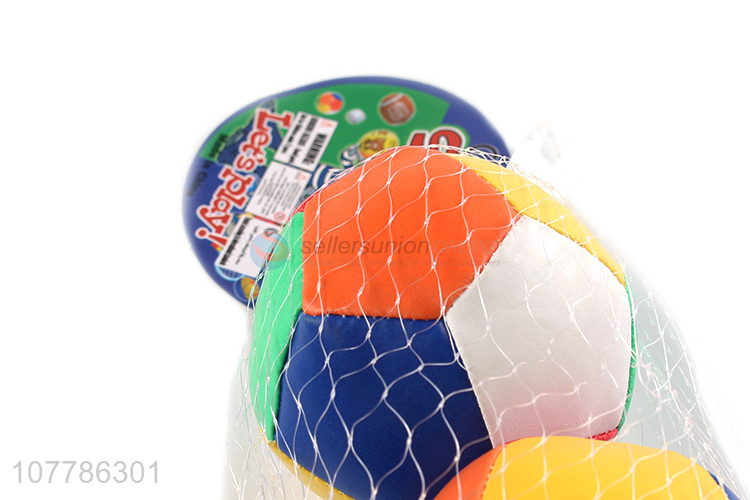 Wholesale 3 inch mini football set children outdoor toy ball set