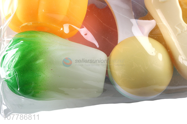 Wholesale plastic fruit model baby bath toy with BB sound