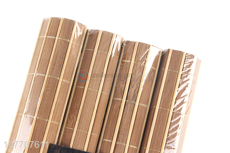Factory wholesale bamboo placemat non-slip bowl mat