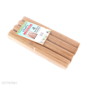 Simple design bamboo coffee table placemat tea coaster four-piece set