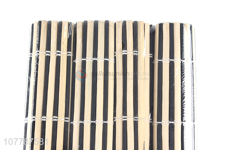Hot selling four-piece portable bamboo heat insulation pad
