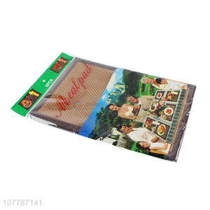 High quality straw woven placemat household table bowl mat placemat
