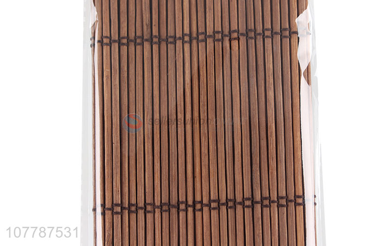 Best selling thermal insulation tea coaster bamboo mat woven placemat