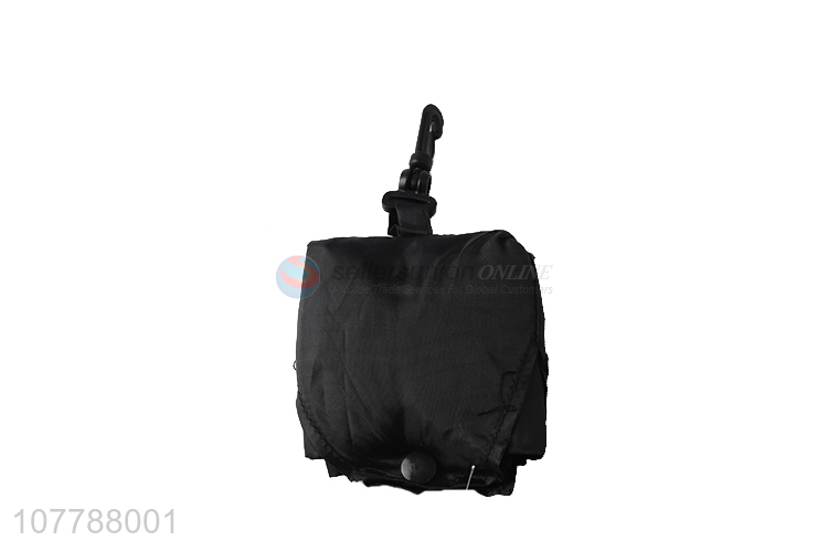 Factory supply black portable foldable shopping bags